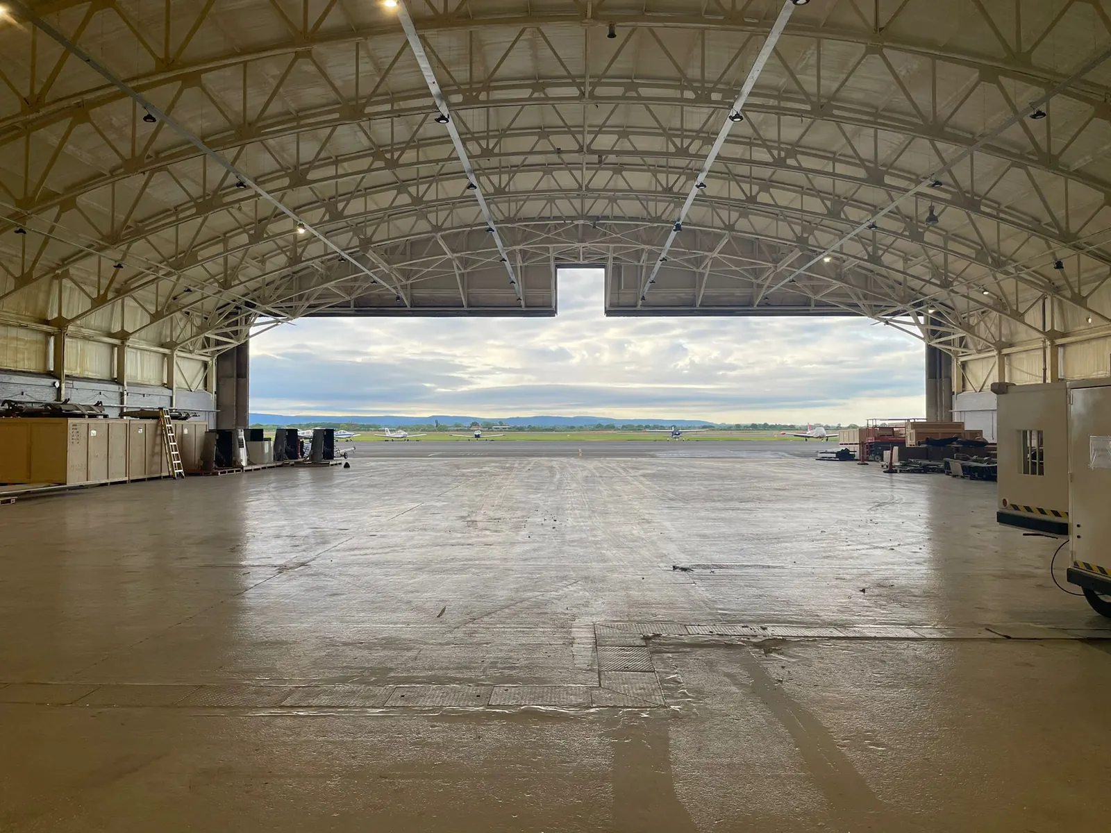 Spray foam insulation applied to asbestos roofs — real Duratite Group project