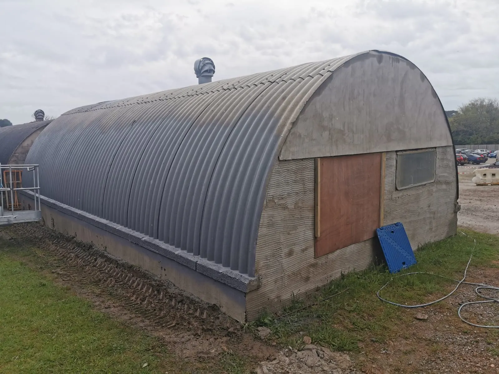 Spray foam insulation applied to grain stores — real Duratite Group project
