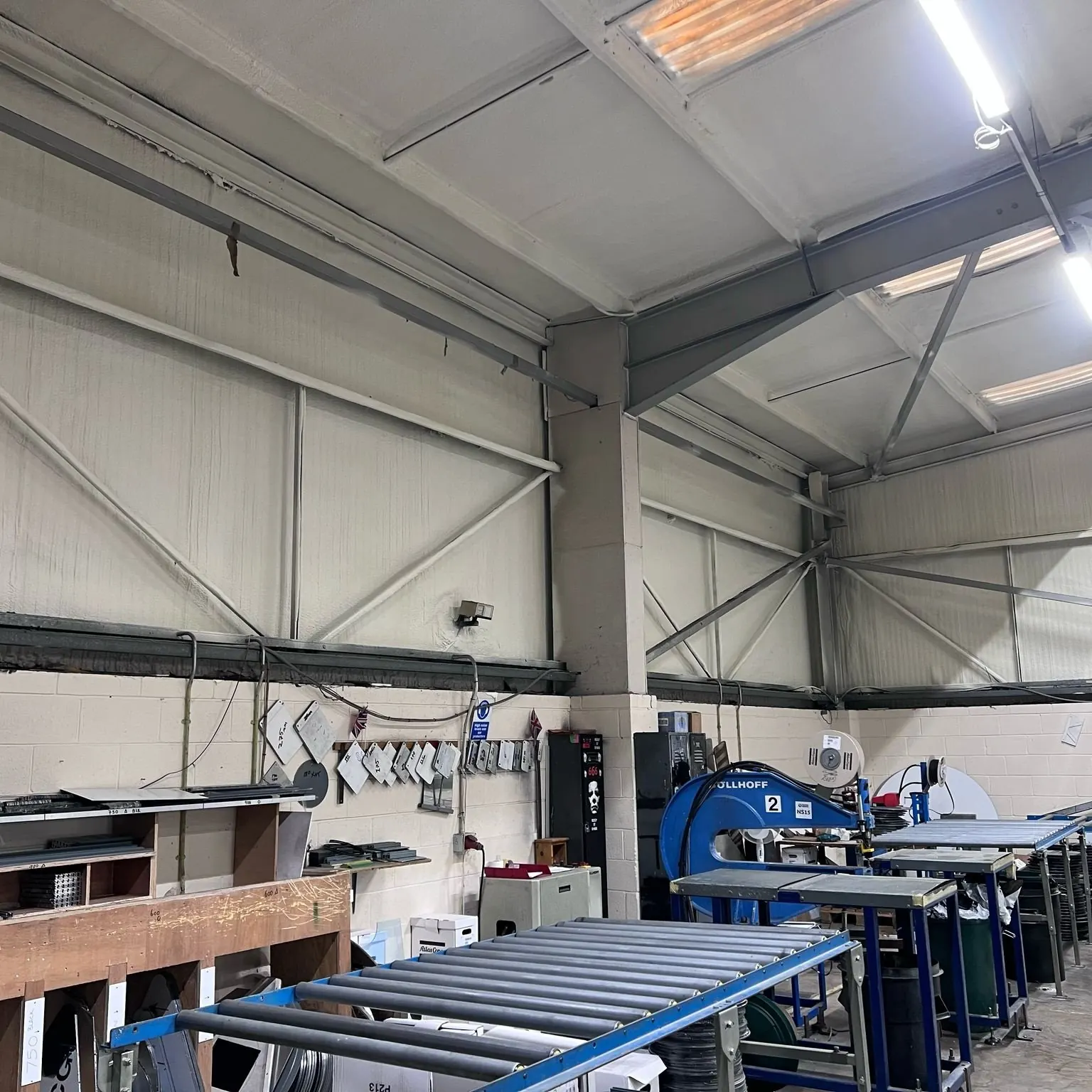 A completed warehouse installation