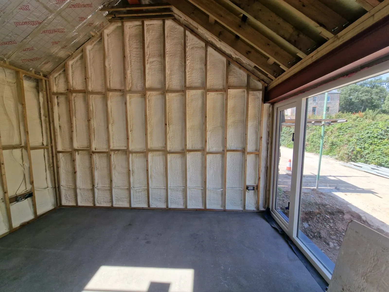 Commercial Stud Wall Spray Foam Insulation by ThermoFoam — Duratite Group